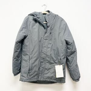 All In Motion NWT Men's S Gray Nylon Full Zipper Cold Weather Hooded Jacket